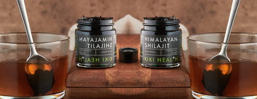 Discover the Power of Pure Shilajit Resin, resin supplement in a glass