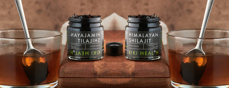 Discover the Power of Pure Shilajit Resin, resin supplement in a glass