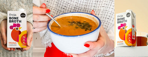 Freja's Butternut, Bean & Chicken Bone Broth Soup