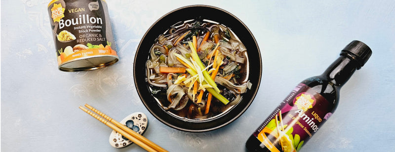 Marigold Noodle Soup With Kale