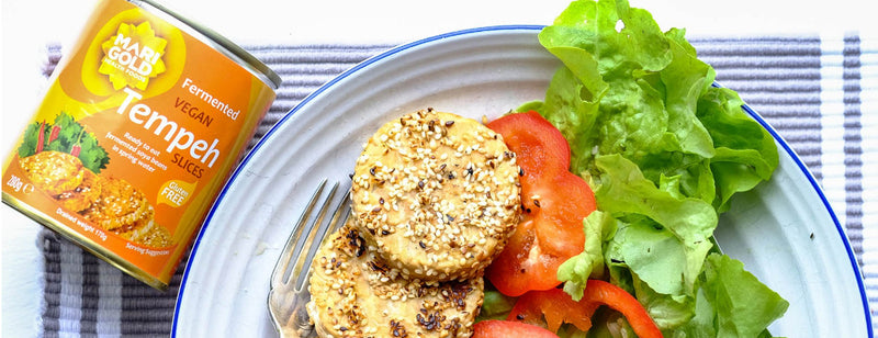 Marigold Sesame Fried Tempeh