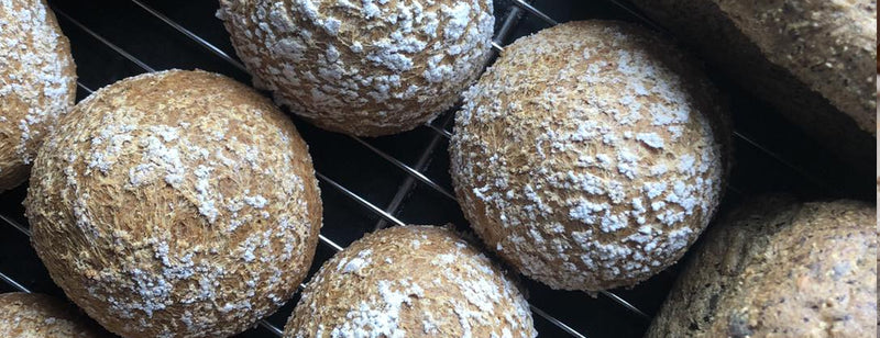 freshly baked Artisan Keto Rolls