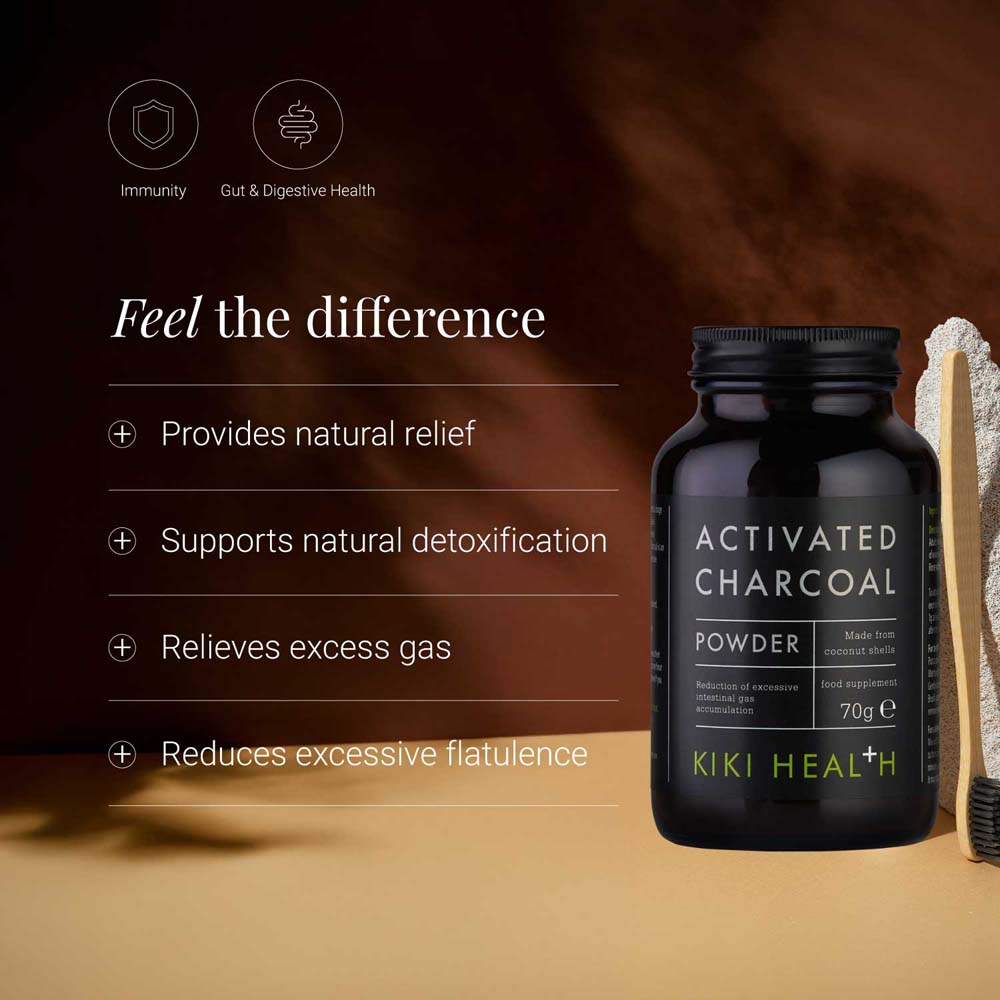 Kiki Health Activated Charcoal benefits