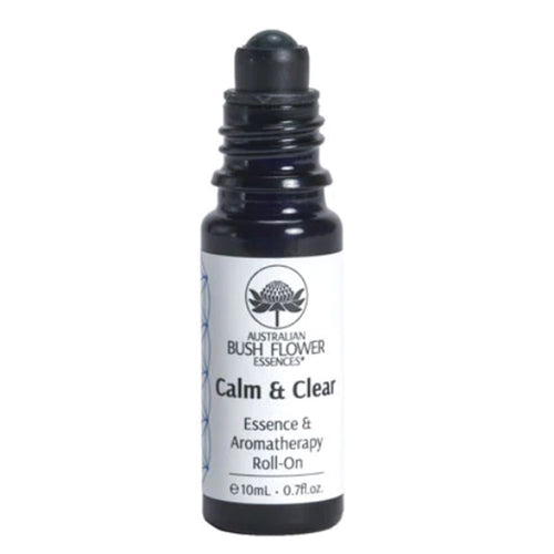 Australian Bush Flower Essences Calm &amp; Clear Essence &amp; Aromatherapy Roll-On