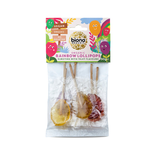 Biona Organic Rainbow Lollipops