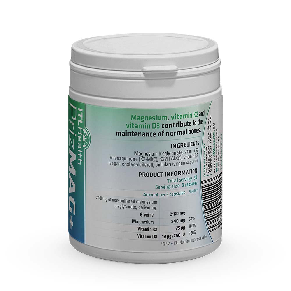 ITL Health PrizMAG Plus 90 capsules label