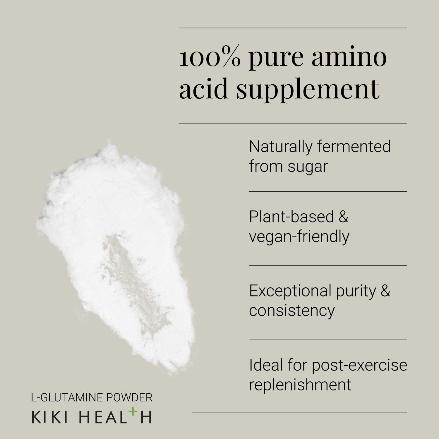 Kiki Health L-Glutamine Powder