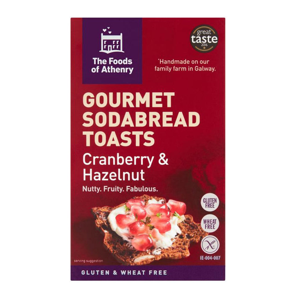 The Foods of Athenry Gluten Free Cranberry & Hazelnut Toasts