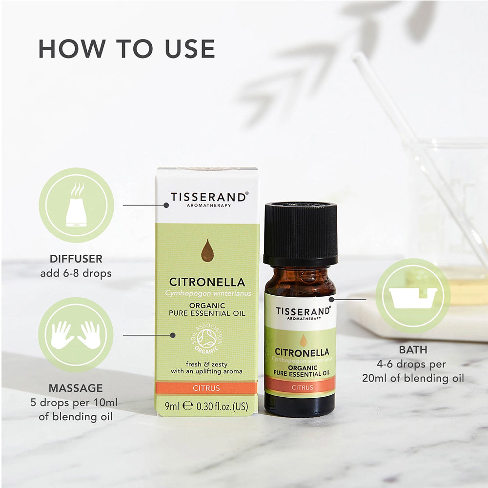 Tisserand Organic Citronella Essential Oil