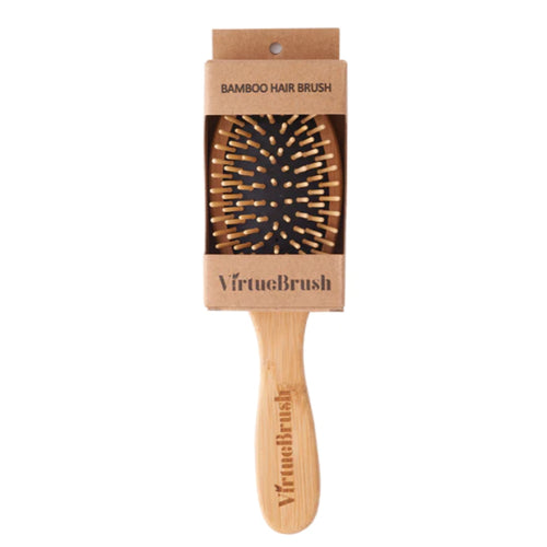 VirtueBrush Oval Bamboo Hairbrush