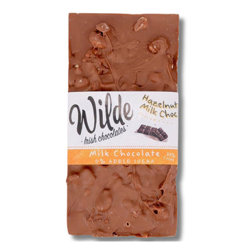 Wilde Irish Chocolates 0% Added Sugar Chocolate Hazelnut Milk Bar