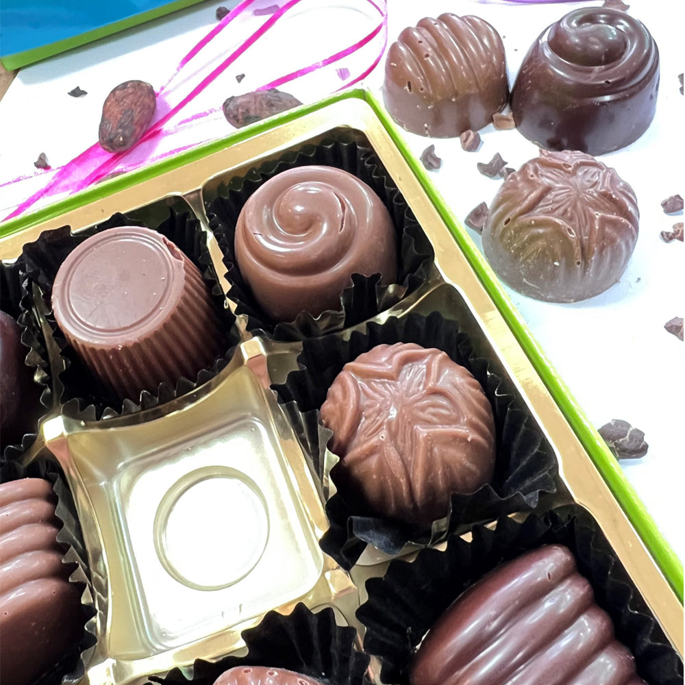 Wilde Irish Chocolates Dark and White Chocolate Assortment