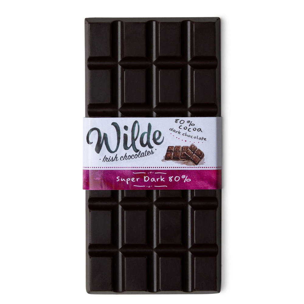 Wilde Irish Chocolates Super Dark 80% Chocolate Bar