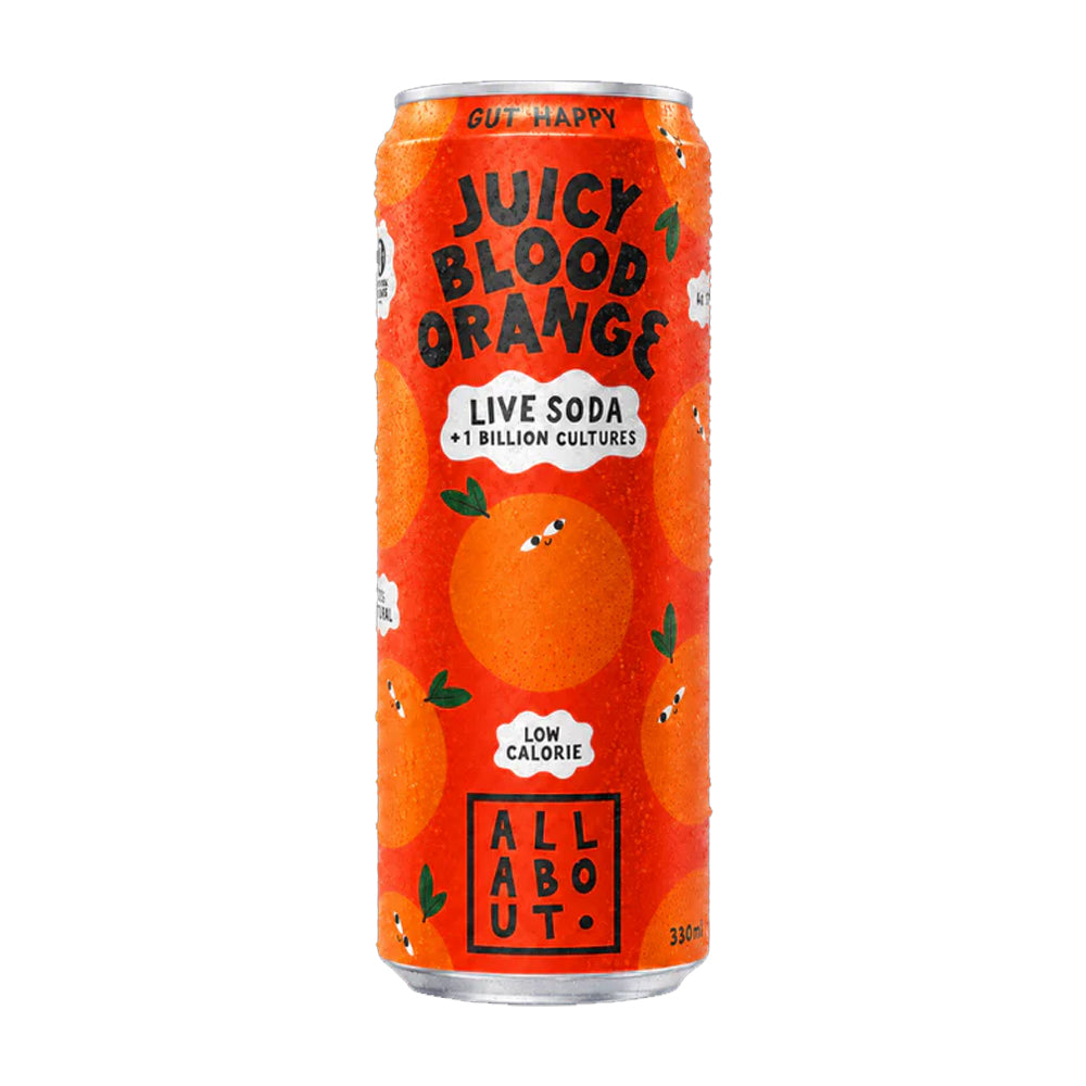 All About Kombucha Blood Orange Live Organic Soda