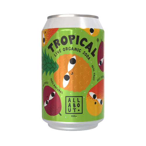 All About Kombucha Tropical Live Organic Soda