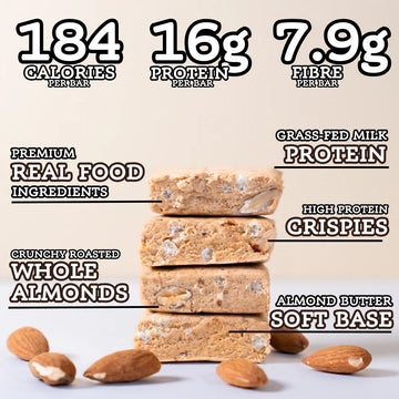 All Real Nutrition Almond Vanilla Protein Bar