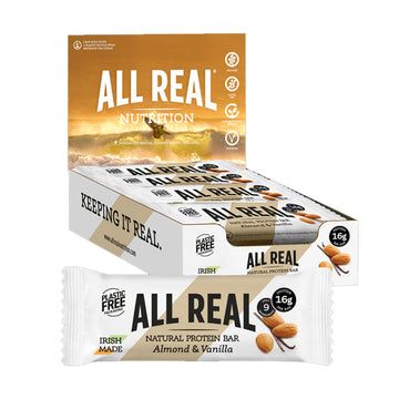 All Real Nutrition Almond Vanilla Protein Bar - 12 Pack