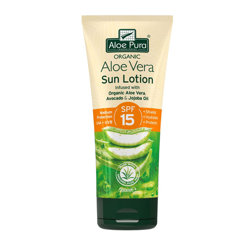 Aloe Pura Organic Aloe Vera Sun Lotion SPF15