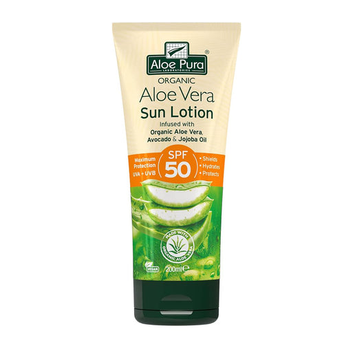 Aloe Pura Organic Aloe Vera Sun Lotion SPF50