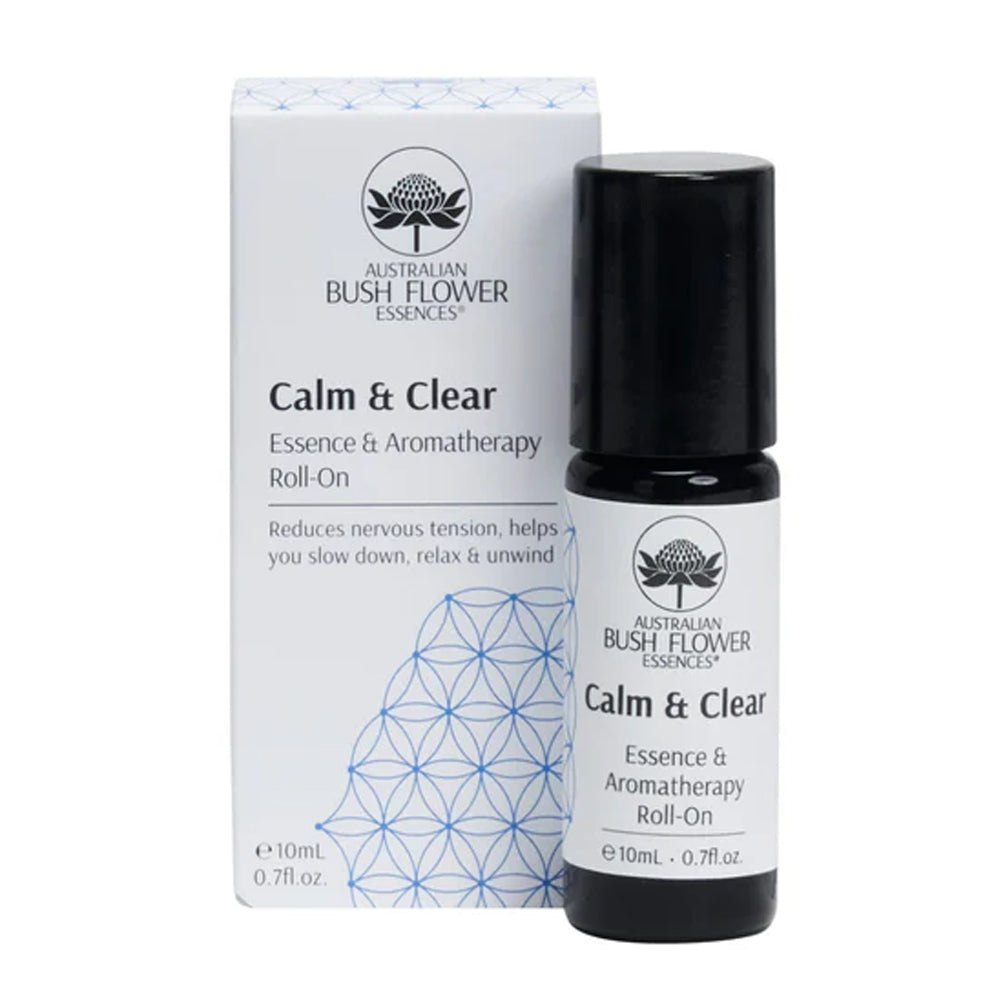 Australian Bush Flower Essences Calm & Clear Essence & Aromatherapy Roll-On
