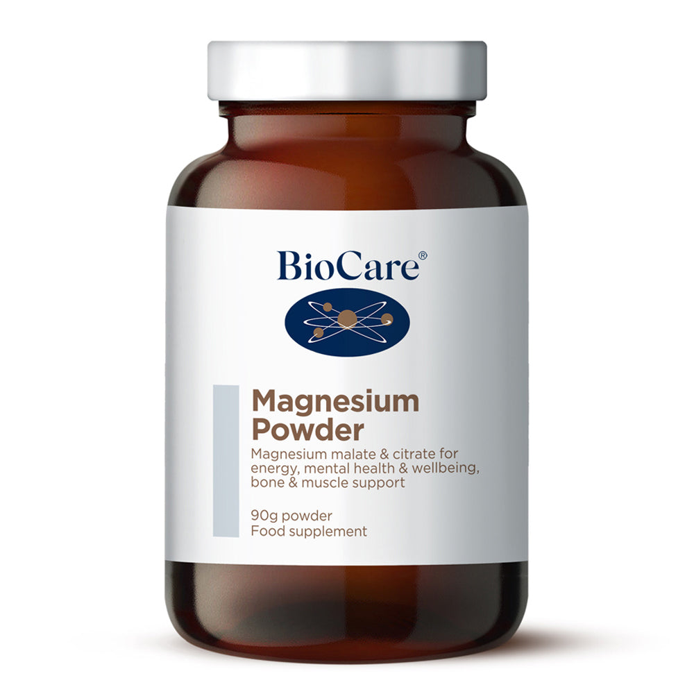 bottle of Biocare Magnesium Powder