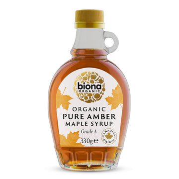 Biona Organic Pure Amber Maple Syrup - Grade A - 330g
