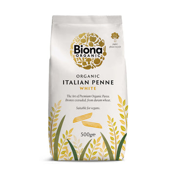Biona Organic Italian White Penne Pasta White
