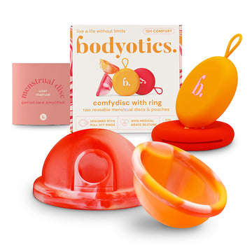 Bodyotics Comfidisc Menstrual Discs with Ring - Orange