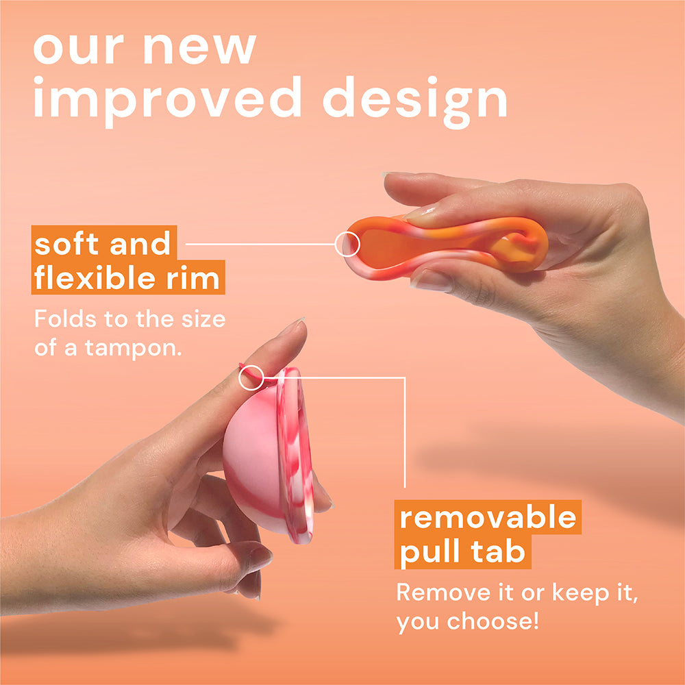 Bodyotics Comfidisc Menstrual Discs with Ring - Orange