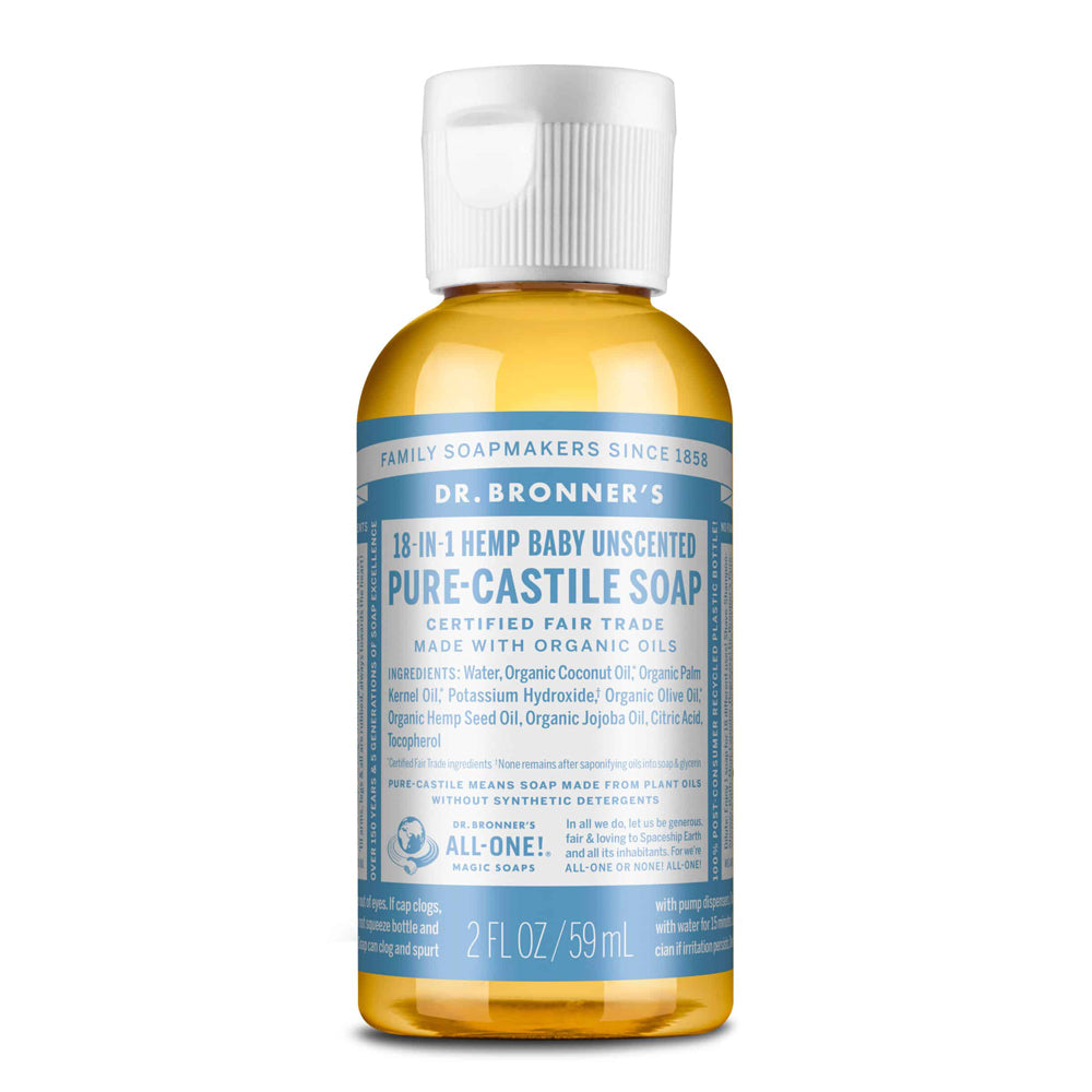 Dr. Bronner Baby Mild Unscented Pure Castile Soap