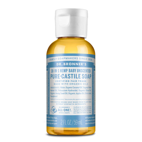 Dr. Bronner Baby Mild Unscented Pure Castile Soap