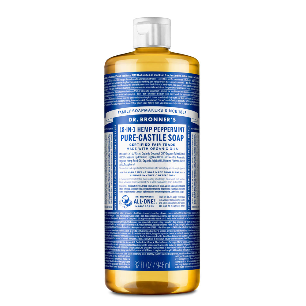 Dr. Bronner Peppermint Pure Castile Soap