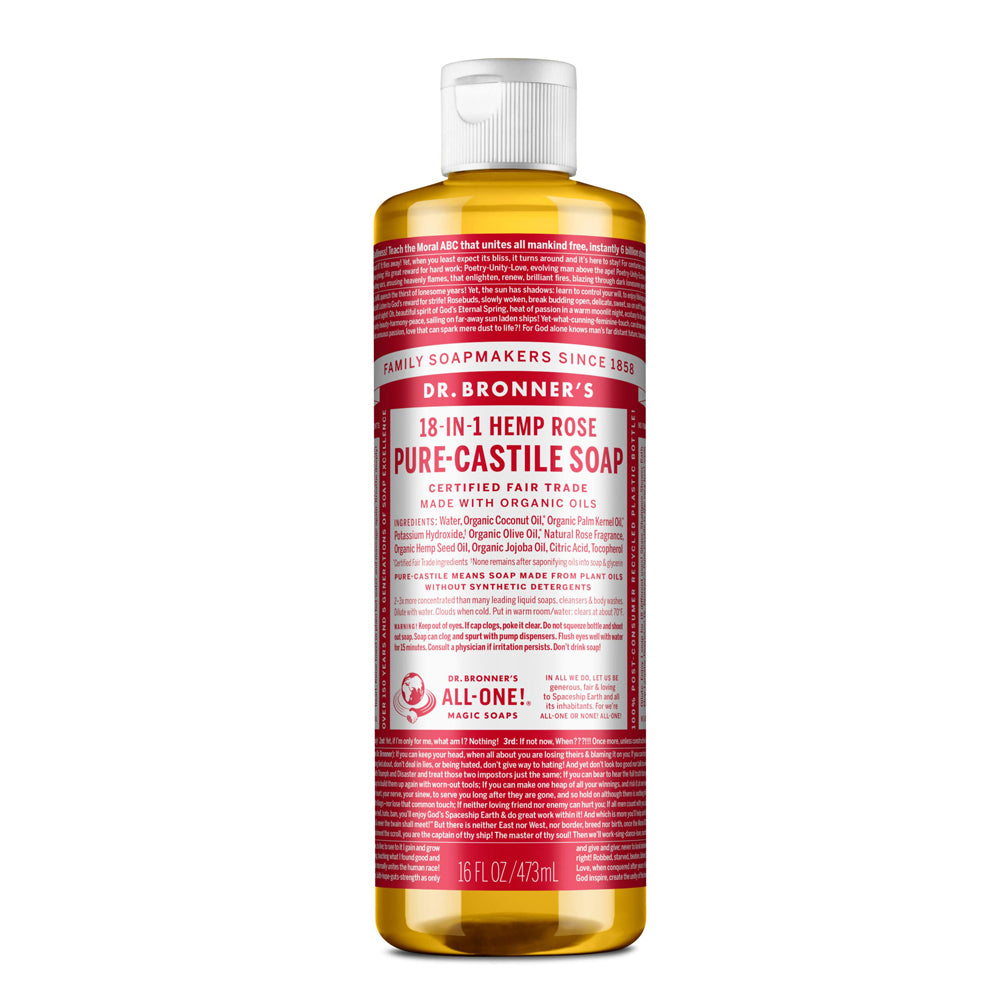 Dr. Bronner Rose Pure Castile Soap