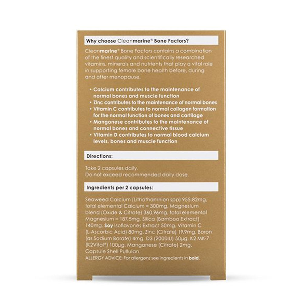 Cleanmarine Bone Factors back of pack