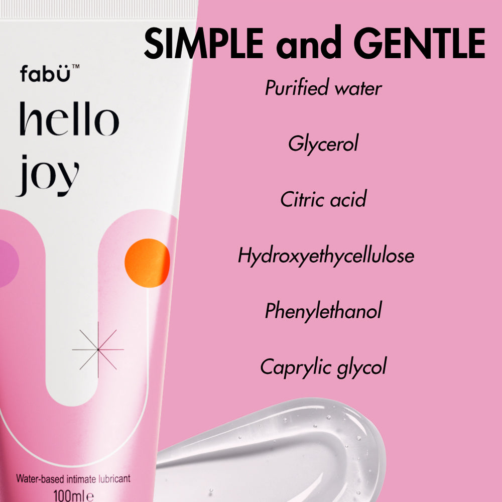 FabÜ Hello Joy Water-Based Intimate Lubricant