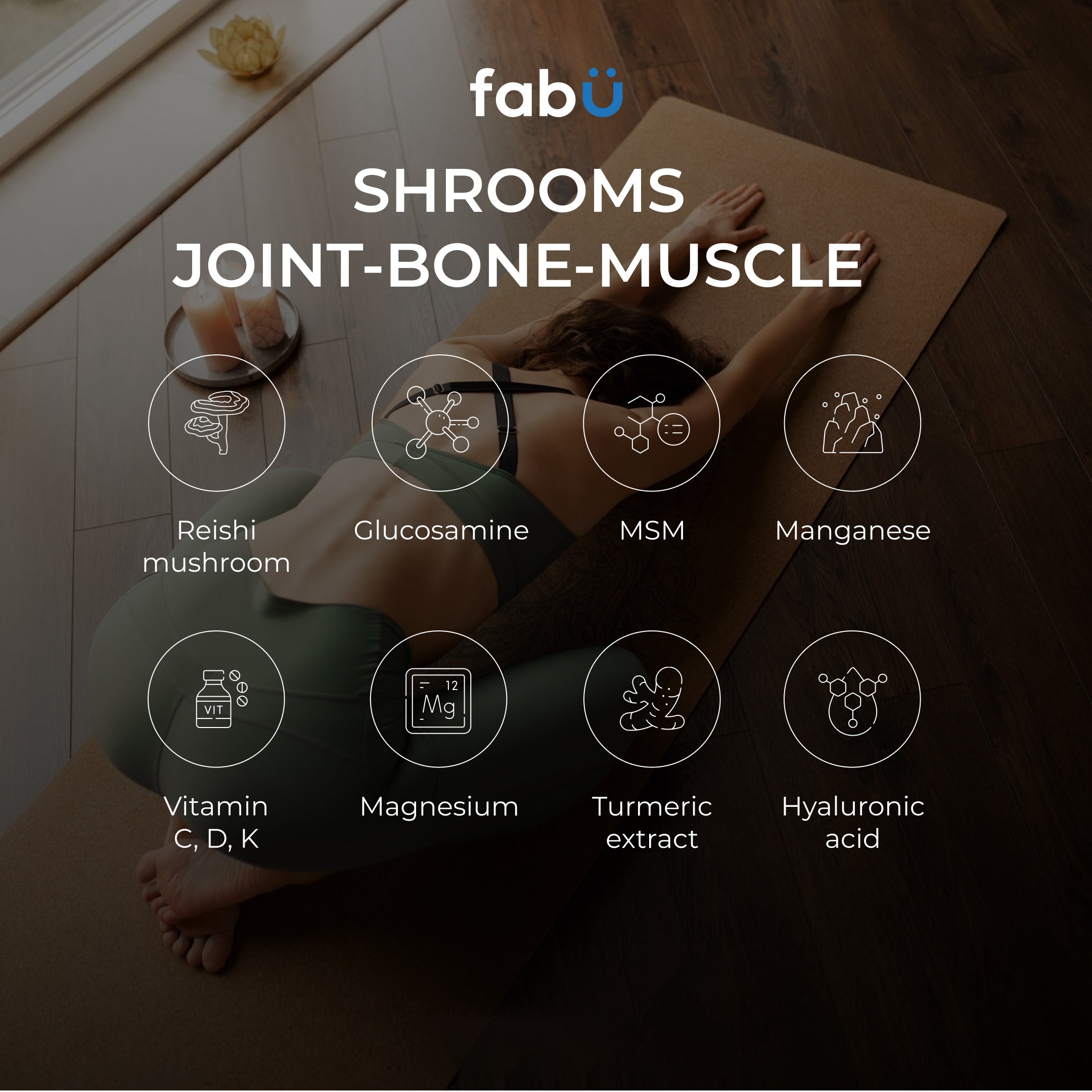 FabÜ Shrooms Joint Bone Muscle