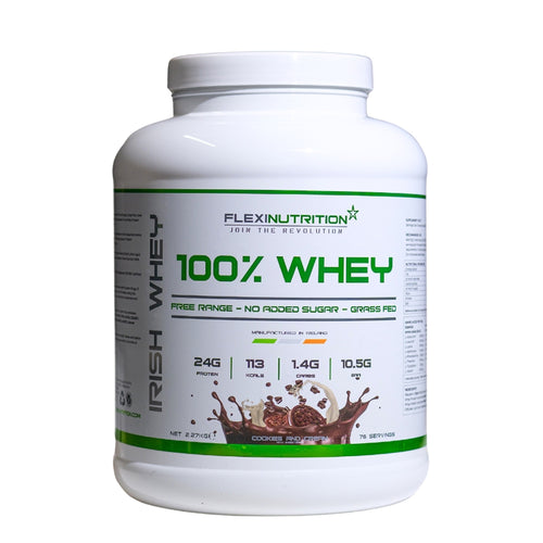 Flexi Nutrition Cookies &amp; Cream 100% Whey Protein