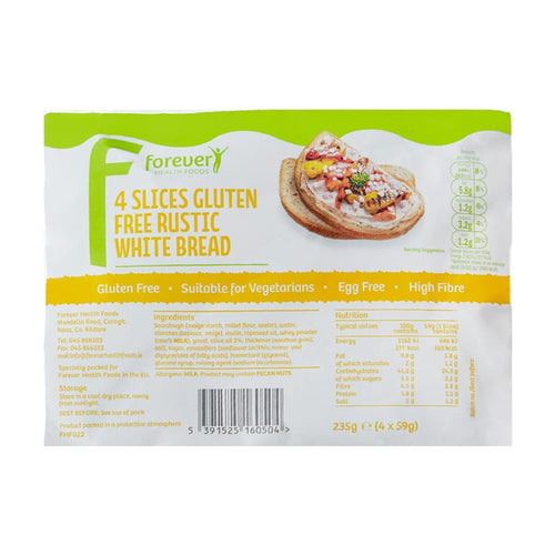 Forever Health Foods Slices Gluten Free Rustic White Bread