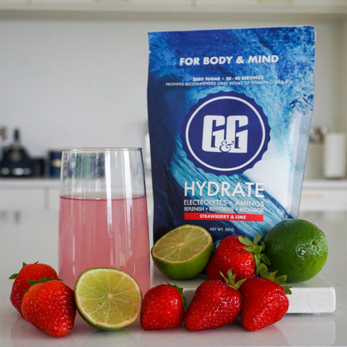 G&G Kombucha Hydrate Strawberry and Lime
