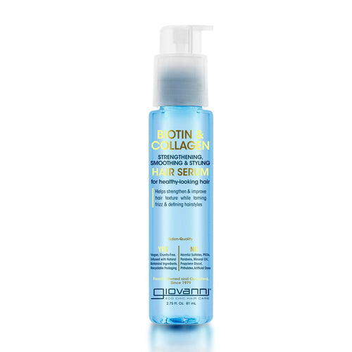 Giovanni Biotin & Collagen Strengthening, Smoothing & Styling Serum