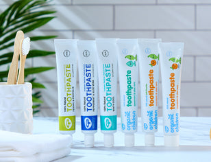 Green People toothpaste tubes