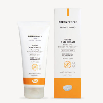 Green People SPF15 Sun Cream with Insect Repellent