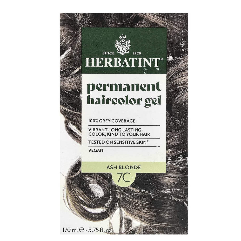 Herbatint Permanent Hair Colour Gel - 7C Ash Blonde
