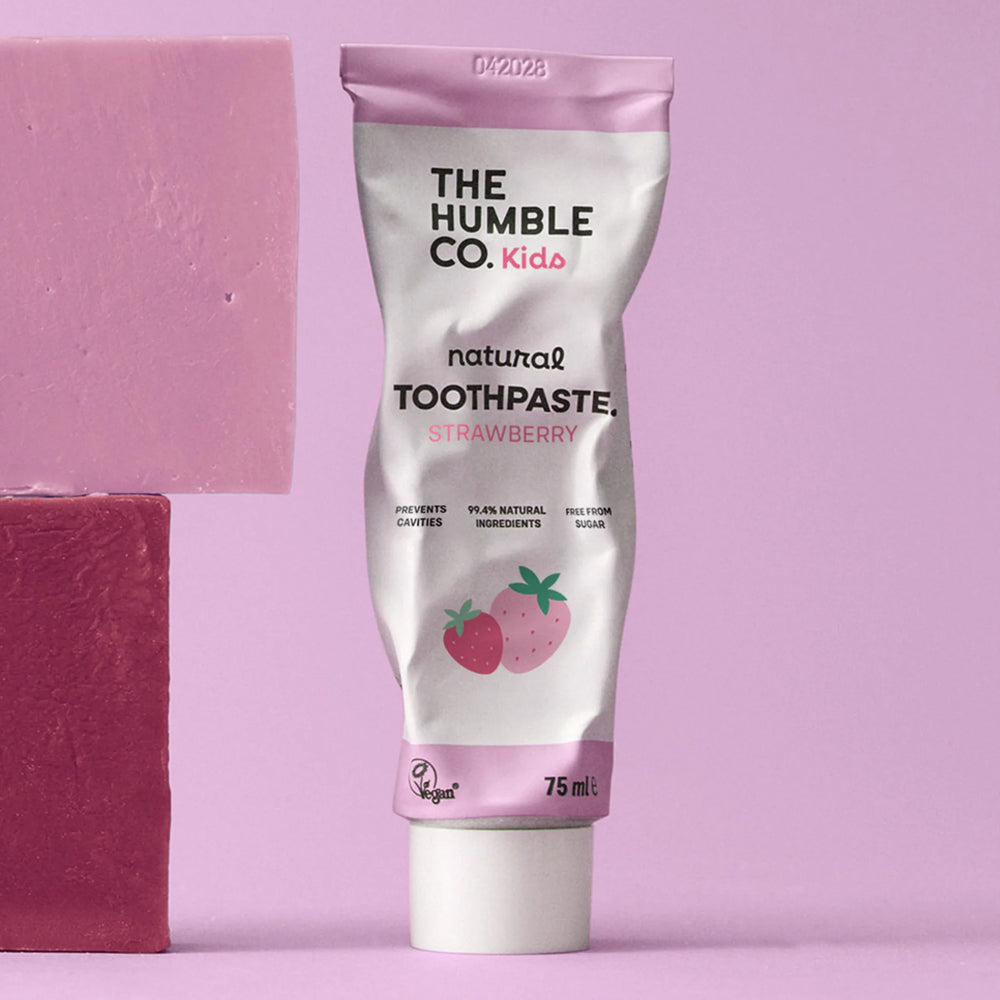 The Humble Co Natural Kids Toothpaste - Strawberry with Fluoride