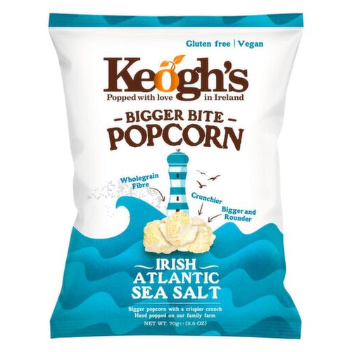 Keoghs Bigger Bite Irish Atlantic Sea Salt Popcorn