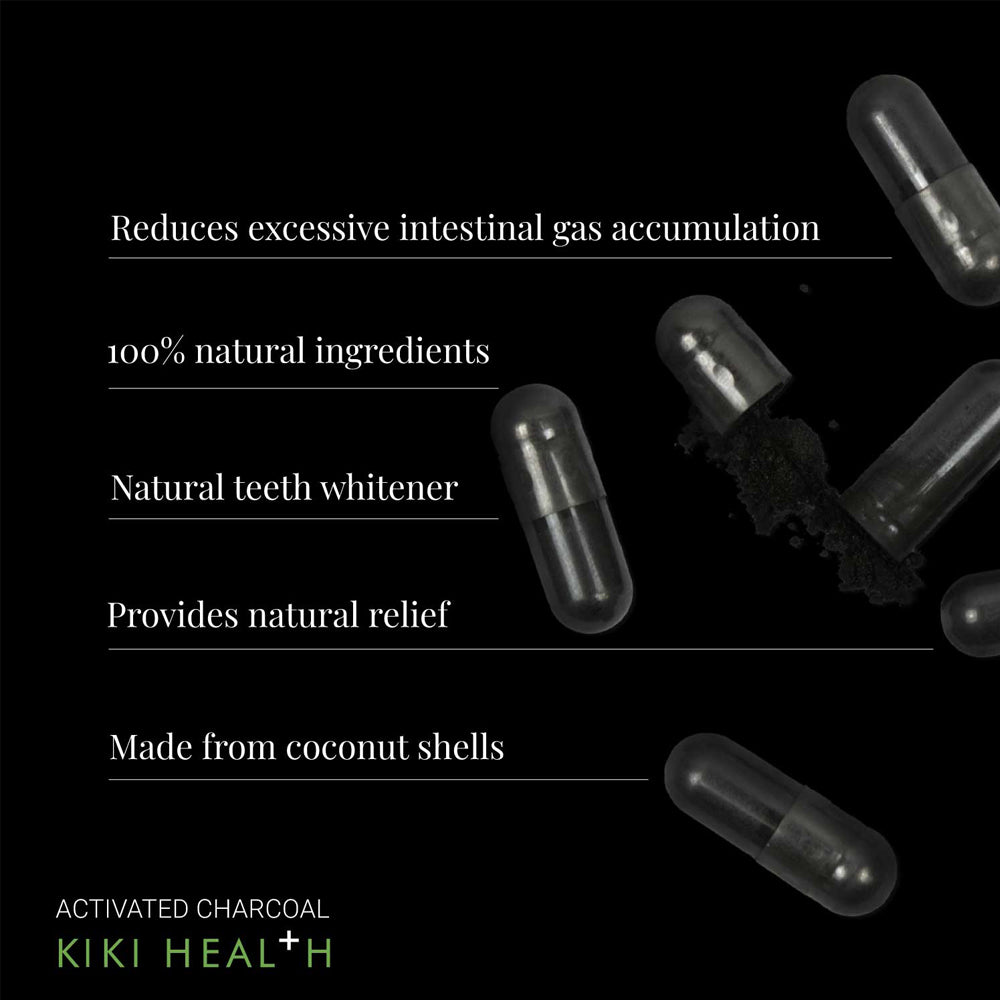Kiki Health Activated Charcoal Capsules