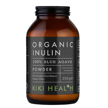 bottle of Kiki Health Organic Inulin Blue Agave
