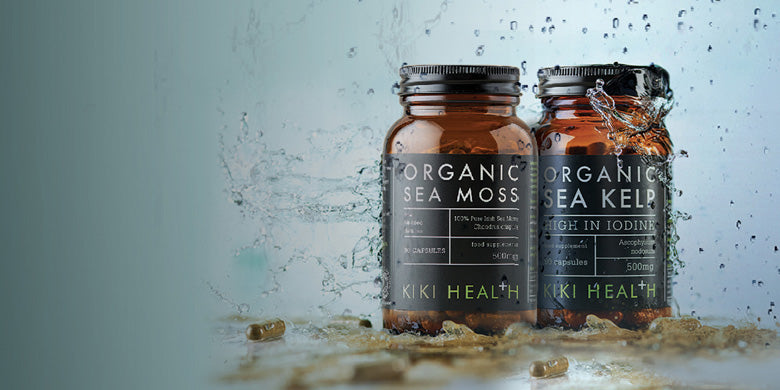 Kiki Health Sea Moss and Sea Kelp Bottles