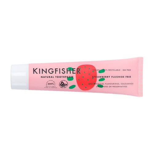 Kingfisher Strawberry Fluoride Free Toothpaste