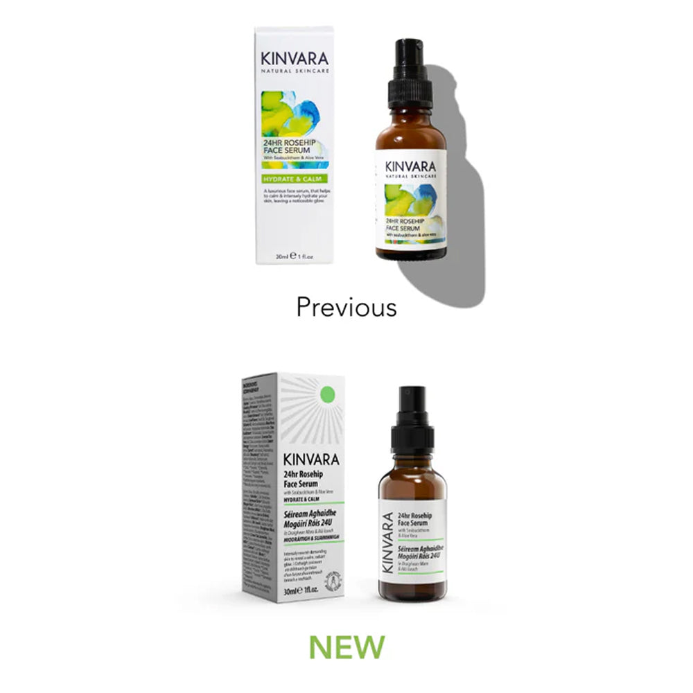 Comparison of Kinvara skincare products with &